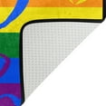 thumbnail image 5 of Dreamtimes Pride Rainbow LGBT Non-Slip Area Rug 36"x24", Colorful Valentines Heart Floor Carpet Comfort Floor Mats Decor for Indoor Front Porch,Living Room, Bedroom,Kitchen, 5 of 5