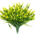 thumbnail image 3 of Homwamee 24 Bundles Artificial Lavender，Plants, Outdoor Fake Plants Spring Grass with Flowers for Pot UV Resistant Garden Decor for Garden Patio Hanging Planter Pathway Front Porch Yellow, 3 of 17