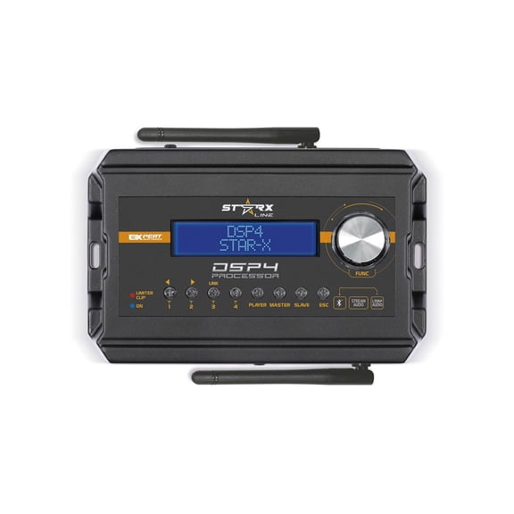 Bluetooth Audio Controller Input EQ with 11 bands, and Parametric EQ, 4 independent outputs