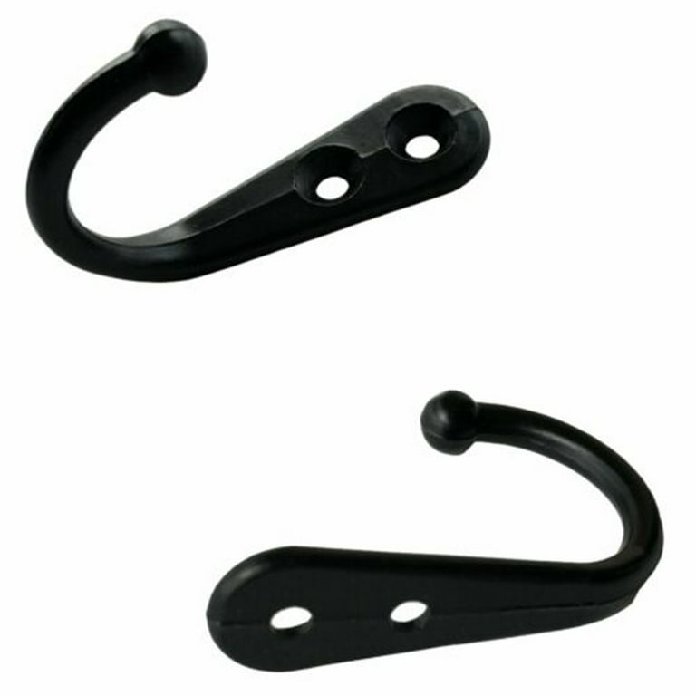 Uxcell 2 Pcs Wall Mounted Hook Robe Hooks Single Clothes Hanger with Screws, Stainless Steel | Harfington