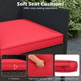 thumbnail image 6 of YYAo Patio Seating Sets,Outdoor Conversation Sets,Patio Loveseat with Built-in Table for Backyard Porch-Red, 6 of 10