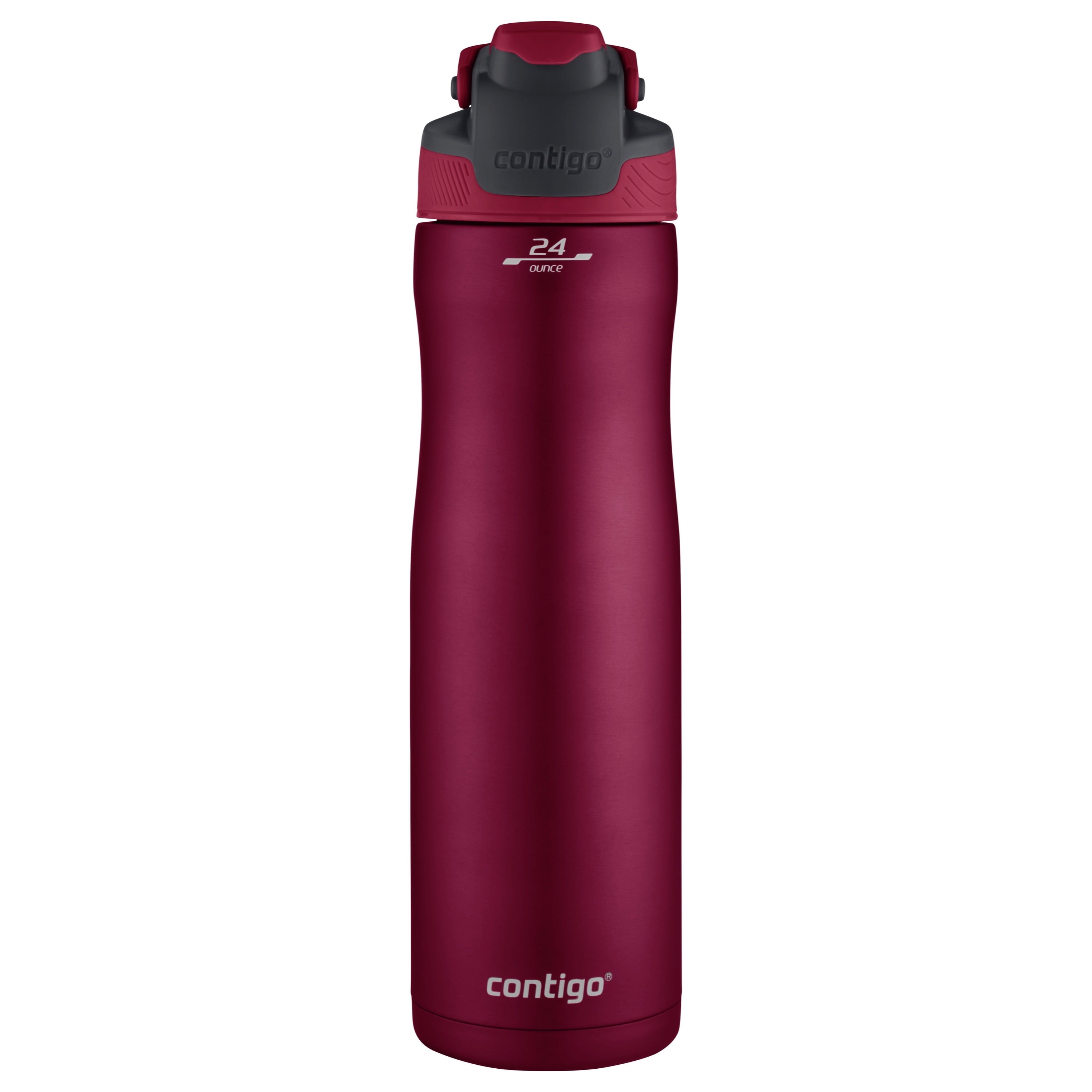2x Contigo S/Steel Chill Cold Shaker Bottles 24 oz Vacuum Insulated Travel Flask 