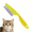 Yellow, variant on Multifunctional Pet Comb,Flea Comb for Cats, Stainless Steel Fine-Tooth Grooming Massage Comb for Detangling Dog Cat Face & Paws