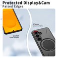 thumbnail image 5 of For Samsung Galaxy S26 Plus 5G Ultra Slim Hybrid TPU+PC Protective Cover with Metal Rotation Holder , Military Grade Shockproof Phone Case Cover,Black,For Galaxy S26 Plus 5G, 5 of 7