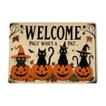 thumbnail image 2 of Halloween Doormat Gothic Door Mat for Front Door, Doormat Outside Entrance, Halloween Pumpkin Ghost Decor for Porch and Entryway, Indoor Outdoor Use,23.62x15.75in, 2 of 7