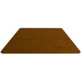 thumbnail image 4 of Flash Furniture Mobile 22.5''W x 45''L Trapezoid Oak HP Laminate Activity Table - Height Adjustable Short Legs, 4 of 5