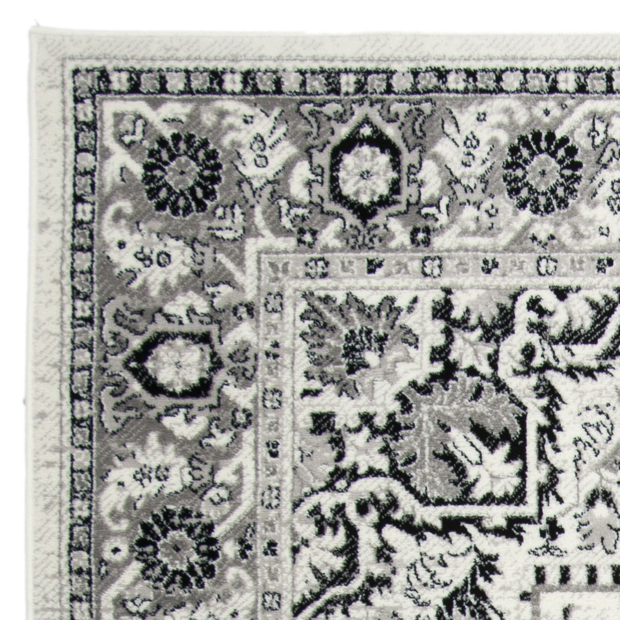SAFAVIEH Skyler Boniface Floral Area Rug, Grey/Ivory, 9' x 12'