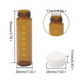 thumbnail image 2 of Amber Scale Glass Vials with Screw Caps Funnels 40ml 20 Packs, 2 of 6