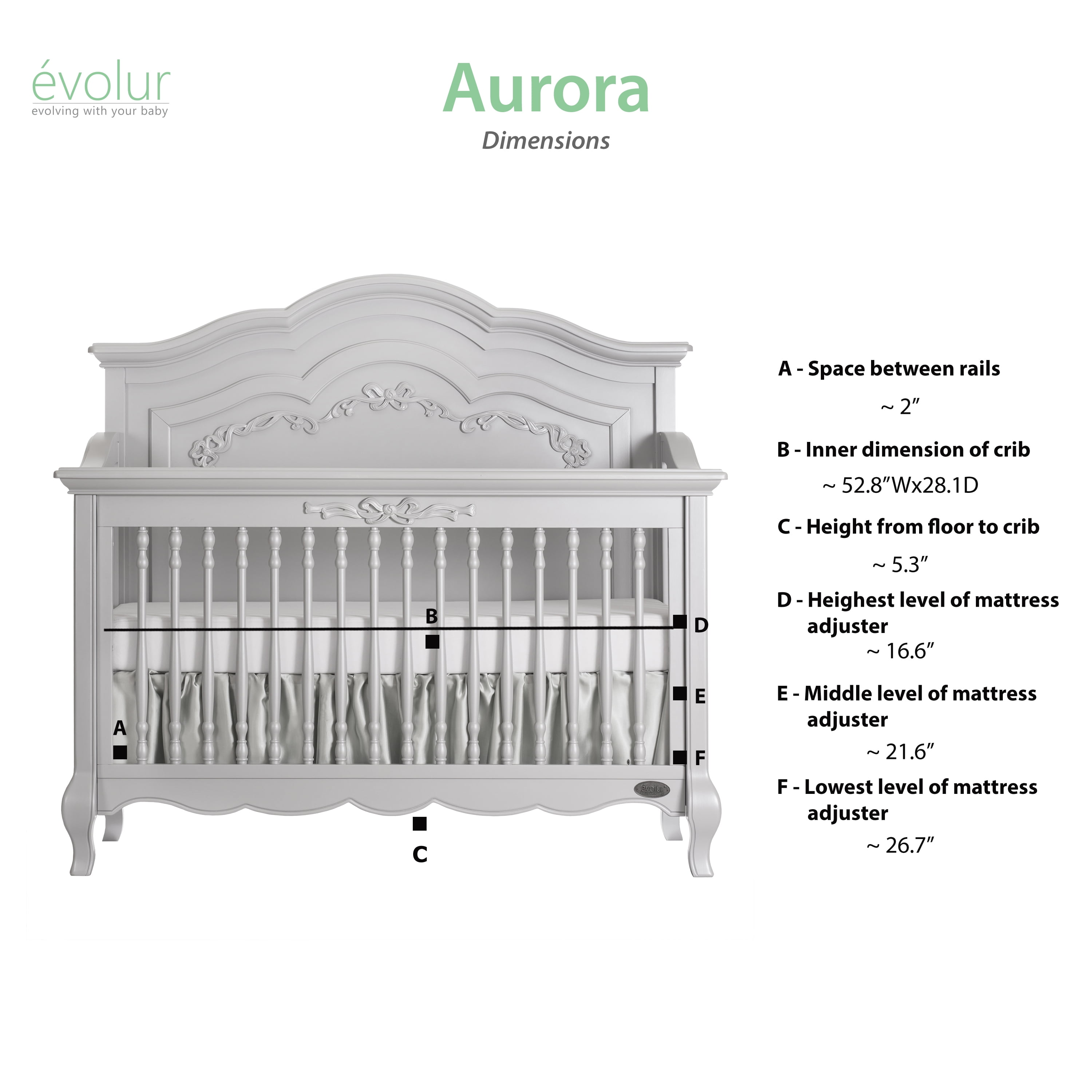 basic crib dimensions