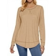 thumbnail image 3 of Fantaslook Womens Fall Tops Long Sleeve Shirts Casual Tunic Top Basic T Shirts Tees, 3 of 8