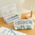 thumbnail image 6 of RKZDSR Large-Capacity Clear Organizer Box, Transparent Plastic Pencil Case with Stackable Design, Multipurpose Storage Container for Stationery & Supplies, 6 of 9