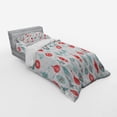 thumbnail image 3 of Ambesonne Vintage Bedding Set 4 Pcs, Joyful Xmas Pattern, Queen, Blue Red, 3 of 3
