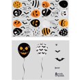 thumbnail image 1 of Pegatinas para ventanas con forma de murciélago, para Halloween, para cubrir ventanas, sin pegamento, con forma de calavera de zombi, con forma de calavera de sol, globos de Halloween, 1 of 5