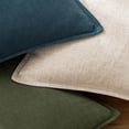 thumbnail image 5 of Fancy Homi 2 Packs Natural Linen Decorative Linen Soild Throw Pillow Covers 20x20 Inch for Living Room Couch Bed sofa, soft Square Farmhouse Vintage Cushion Cases Modern Home Décor, Khaki 50x50 cm, 5 of 7