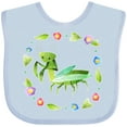 thumbnail image 3 of Inktastic Praying Mantis with Flowers and Leaves Boys or Girls Baby Bib, 3 of 4