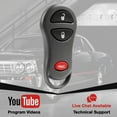 thumbnail image 3 of KeylessOption replacement fob for Jeep Cherokee, Grand Cherokee (56036860) 3-button fob, 3 of 5