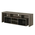 thumbnail image 2 of Convenience Concepts Lexington TV Stand with Storage Cabinets and Shelves, Maximum Screen Size 65", Weathered Gray & Black, 2 of 6
