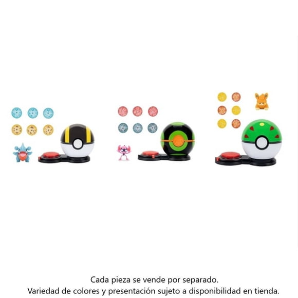 Set de juego Pokemon ataque sorpresa con 6 Discos