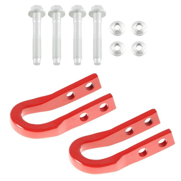 2PCS Red Tow Hooks Accessories Compatible with Chevrolet Colorado 2015-2020, GMC Canyon 2015-2020 Replace#: 23253074 84052991