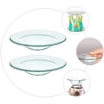 thumbnail image 5 of 2Pcs Clear Glass Oil Warmer Dishes Replacement Round Wax Warmer Dishes for Aromatherapy Lamp, 5 of 7