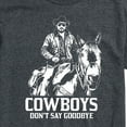 thumbnail image 3 of Yellowstone - Rip Cowboys Don't Say Goodbye - Men's Short Sleeve Graphic T-Shirt, 3 of 6