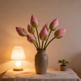 thumbnail image 5 of Artificial Lotus Buds Floral Stem Decorative Fake Lotus Plant, Realistic Vase Display Pond Decoration For Home Office Living Room Garden Wedding Photography Background Table Arrangement Use, 5 of 6