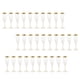 thumbnail image 1 of 30 Pcs Cups Gold Rimmed Fancy Glitter Elegant Champagne Flutes Disposable Plastic for Party Wedding Anniversaries - Oro, 1 of 9