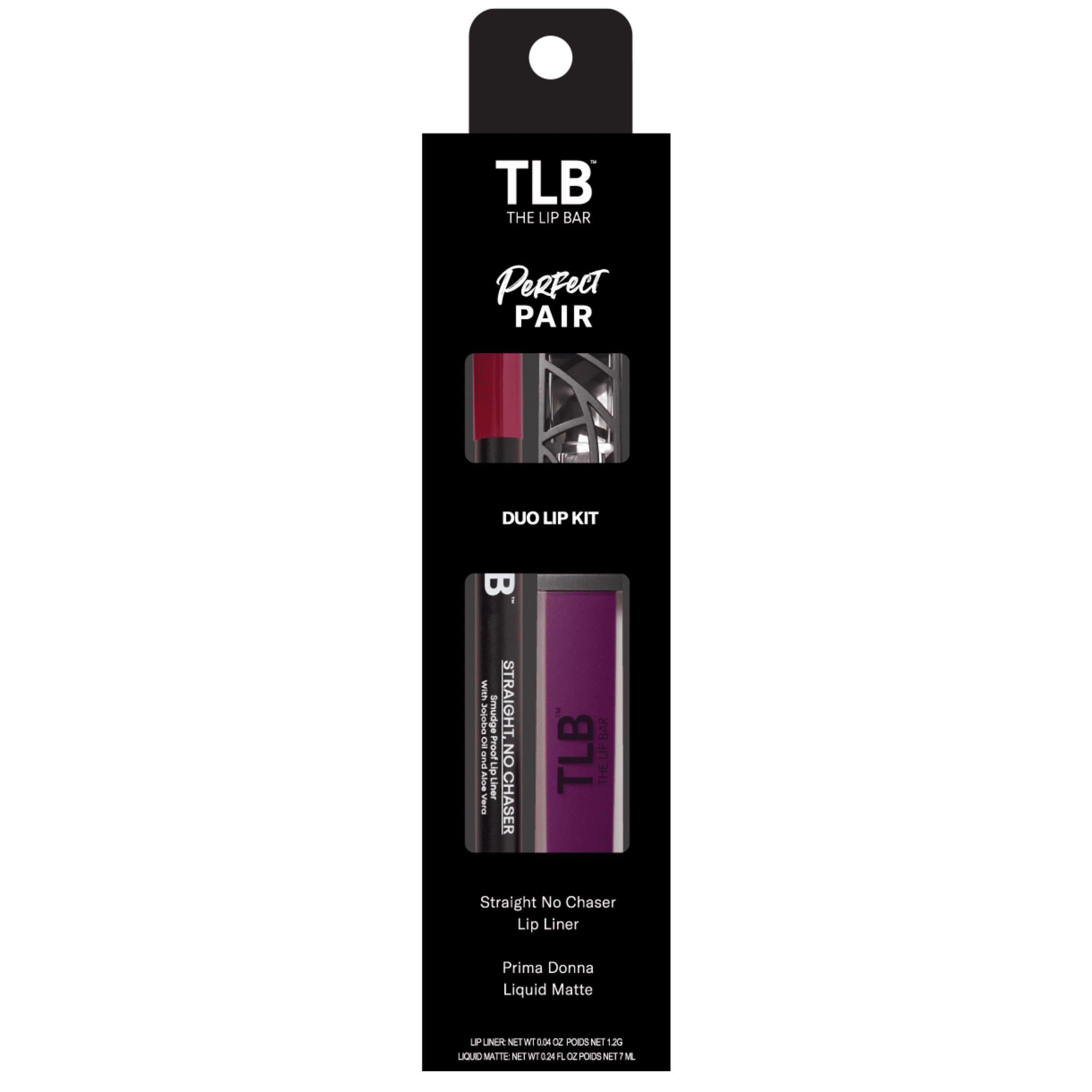 The Lip Bar Perfect Pair Lip Kit: Straight No Chaser Liner & Prima Donna Matte Liquid Lipstick