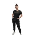 thumbnail image 2 of Fubu Women's V-Neck Scrub Top Medical Nursing Uniform, 2 of 5