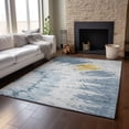 thumbnail image 6 of Addison Rugs Mayfield Washable Transitional Spiral Blue Rectangle Rug, 5' x 7'6", 6 of 6