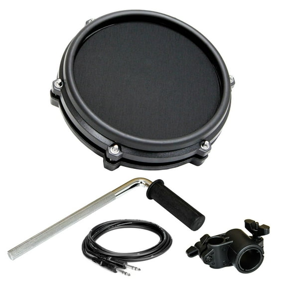 Alesis 8" Dual Zone Mesh Drum Pad Bundle with L-Rod, Clamp, 1/4" TRS Cable