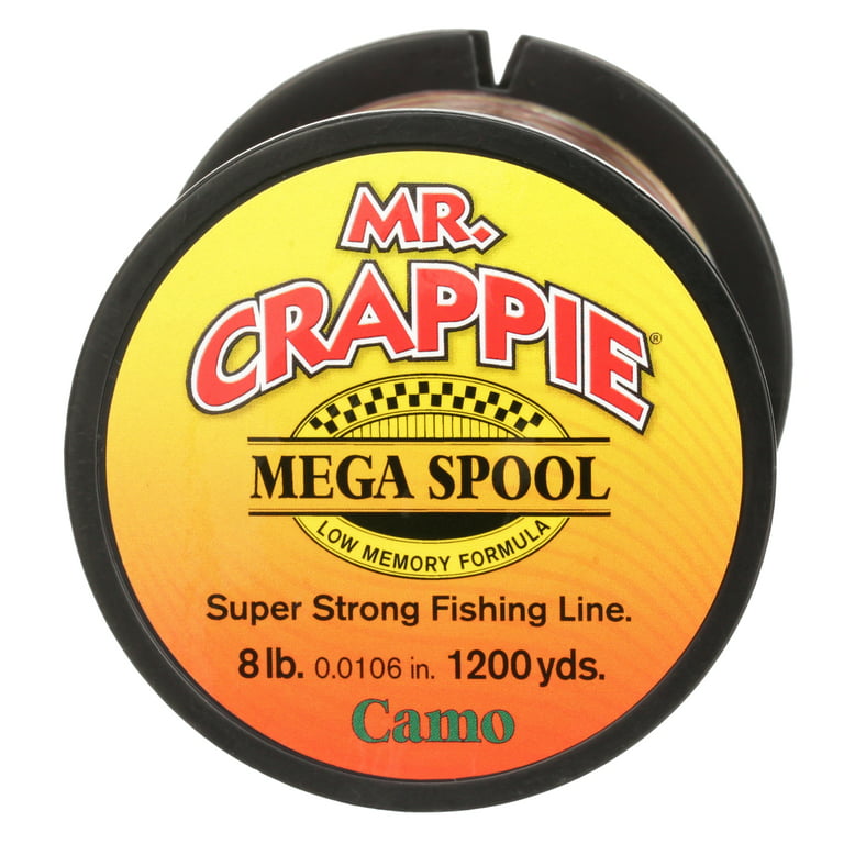 Mr. Crappie Mega Spools Camo 8 lb MC8CM