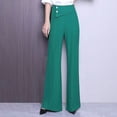 thumbnail image 3 of yunLCZ Pants for Women High Waisted Women's New Fashionable Solid Color Hanging High Waisted Casual Pants Women's Long Pants Wide Leg Pants, 3 of 3