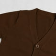 thumbnail image 4 of Coerni Girls V-Neck Cardigan Basic Slim Fit Crewneck Sweater Toddlers Uniform Casual Long Sleeve Button Front Coat Knit Outerwear, 4 of 9