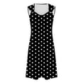 thumbnail image 4 of Birdeem Robes pour Femmes Robe d'Été Confortable Mode Imprimée Sans Manches Col en V, 4 of 12