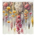 thumbnail image 4 of Ambesonne Spring Shower Curtain, Farmhouse Dreamy Lavenders, 69"Wx75"L, Mustard Dried Rose Pearl, 4 of 4