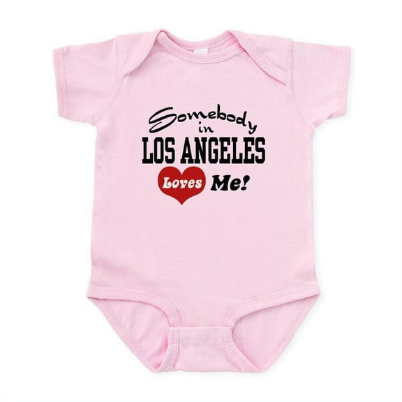 CafePress - Somebody In Los Angeles Loves Me Infant Bodysuit - Baby Light Bodysuit, Size Newborn - 24 Months
