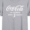 thumbnail image 3 of Coca-Cola - As Always Five Cents - Juniors Ideal Flowy Muscle T-Shirt, 3 of 5