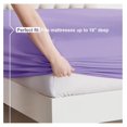 thumbnail image 4 of KriKac Queen Sheet Set - 4 Piece Bed Sheets for Queen Size Bed, Double Brushed Queen Size Sheets, Hotel Luxury Lavender Sheets, Extra Soft Bedding Sheets & Pillowcases, 4 of 9