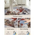 thumbnail image 5 of Oil Painting Area Rug for Bedroom 2.7x5 Ft Christmas Snowman Elk Elf Super Soft fuzzy Throw Rug Non-Slip Fluffy Plush Indoor Floor Carpet for Living Room Nursery Home Decor, 5 of 8