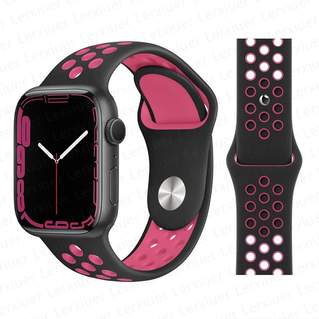 Correa para Apple Watch band 44mm 40mm 49mm 45mm 41mm 42mm 45 mm Pulsera deportiva de silicona correa iWatch Series Ultra 8 SE 7 6 5 4 3 Dengxun unisex