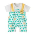 thumbnail image 2 of Cotton Jumpsuit for Baby GirlsBoys,Baby Boys Girls Bodysuit Short Sleeve Romper Jumpsuit,Baby One Piece Rompers Loose Round Neck Cute Print Romper for Boys Girls Outfits Pajama, 2 of 4