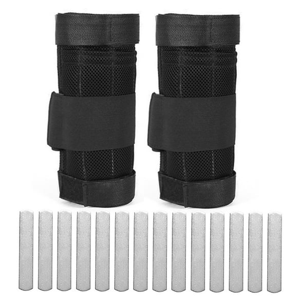 Amdohai 2 Packs Adjustable Ankle Weight Exercise Leg Weighted Workout Weight Loading Wraps Strength Training 1kg/2kg/3kg