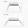 thumbnail image 3 of TIMIFIS Barbecue Support en Acier Inoxydable Support de Poêle en Acier Inoxydable pour l'Extérieur Support de Barbecue Portable Camping et Randonnée, 3 of 6