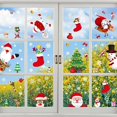 thumbnail image 4 of Pegatinas de pared de alce y Papá Noel, decoración de ventana, Feliz Navidad para el hogar, regalos de Navidad, Feliz Año Nuevo, 2024 Natal, 4 of 4