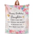 thumbnail image 1 of LHSHID Daughter Birthday Gift Blanket Flannel Soft and Comfortable Anti static Bed Sofa Blanket 50x60in, 1 of 6