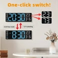 thumbnail image 5 of TOYOOSKY 16" Large Digital Wall Clock with 8 RGB Led Display & Remote Control, 5 of 8