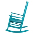 thumbnail image 3 of Shine Company Traditional Hardwood Indoor/Outdoor Patio Porch Rocker in Blue, 3 of 5