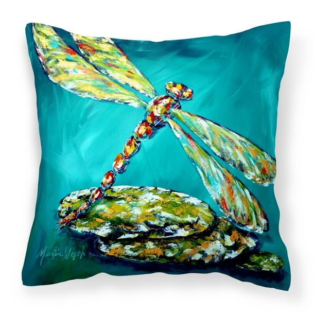 Insect Dragonfly Matin Fabric Decorative Pillow