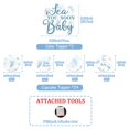 thumbnail image 4 of Festiblast Topers para pastel de baby shower Sea You Soon, 25 piezas, 4 of 7